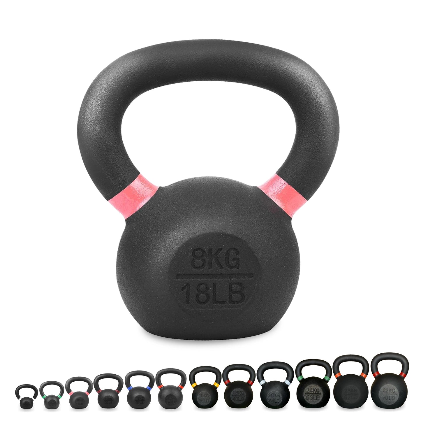 Premium Cast Iron Kettlebells – Solid Build, Smooth Grip & Rust-Proof Finish | Full-Body Training Tool for Strength, Power & Endurance | All Sizes & Sets Available