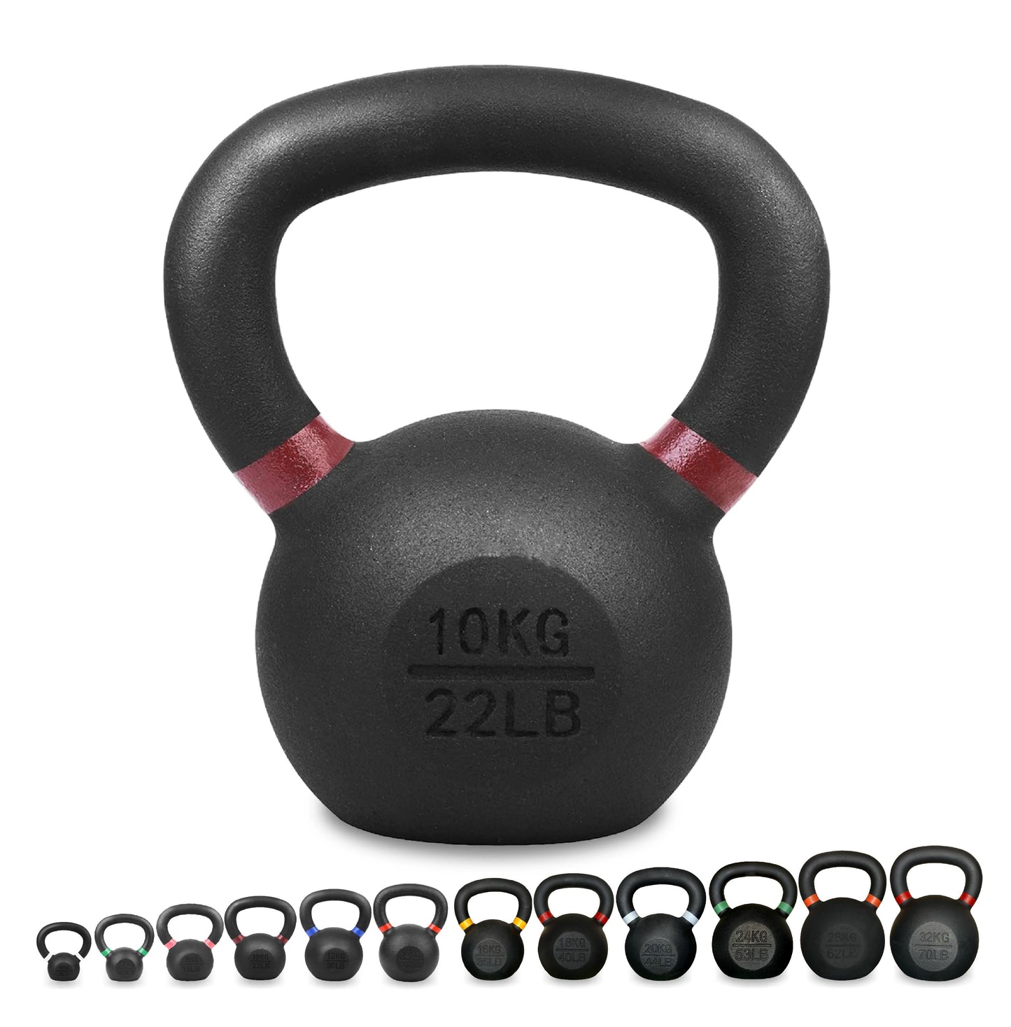 Premium Cast Iron Kettlebells – Solid Build, Smooth Grip & Rust-Proof Finish | Full-Body Training Tool for Strength, Power & Endurance | All Sizes & Sets Available