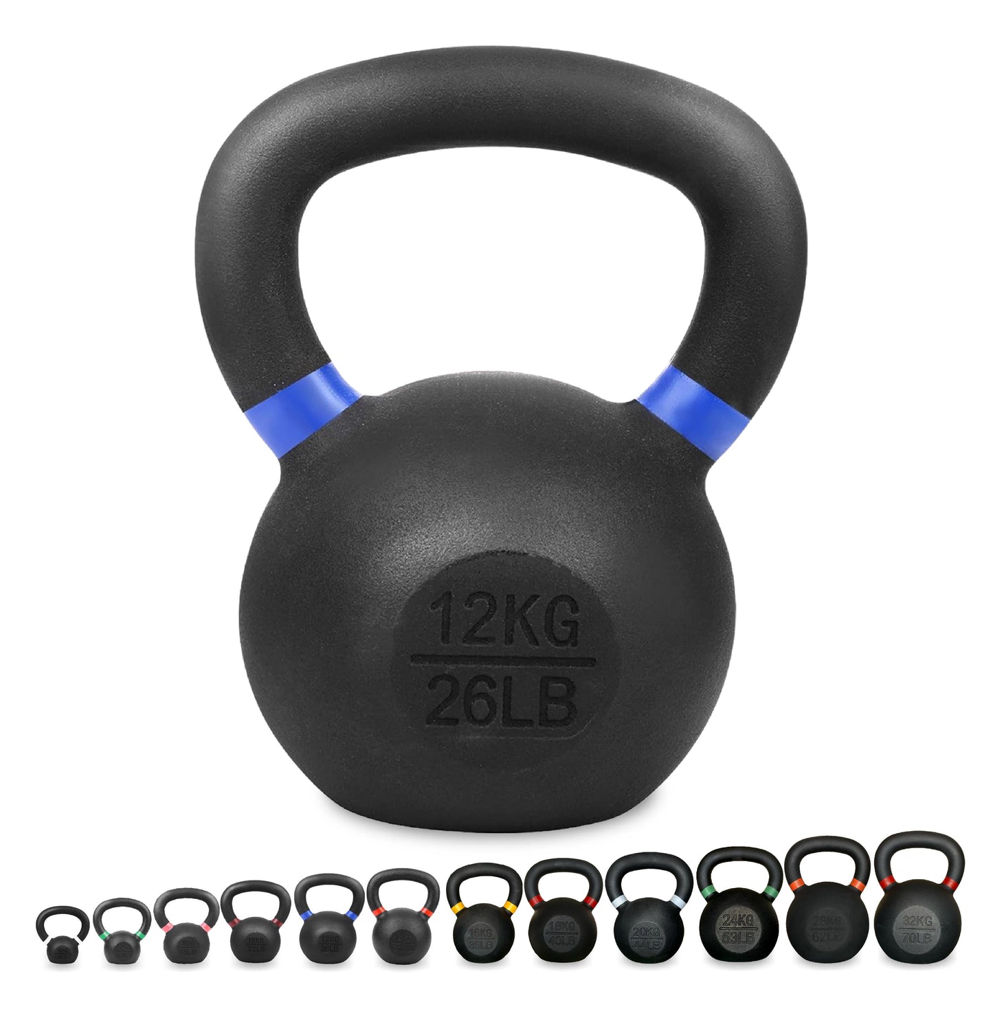 Premium Cast Iron Kettlebells – Solid Build, Smooth Grip & Rust-Proof Finish | Full-Body Training Tool for Strength, Power & Endurance | All Sizes & Sets Available
