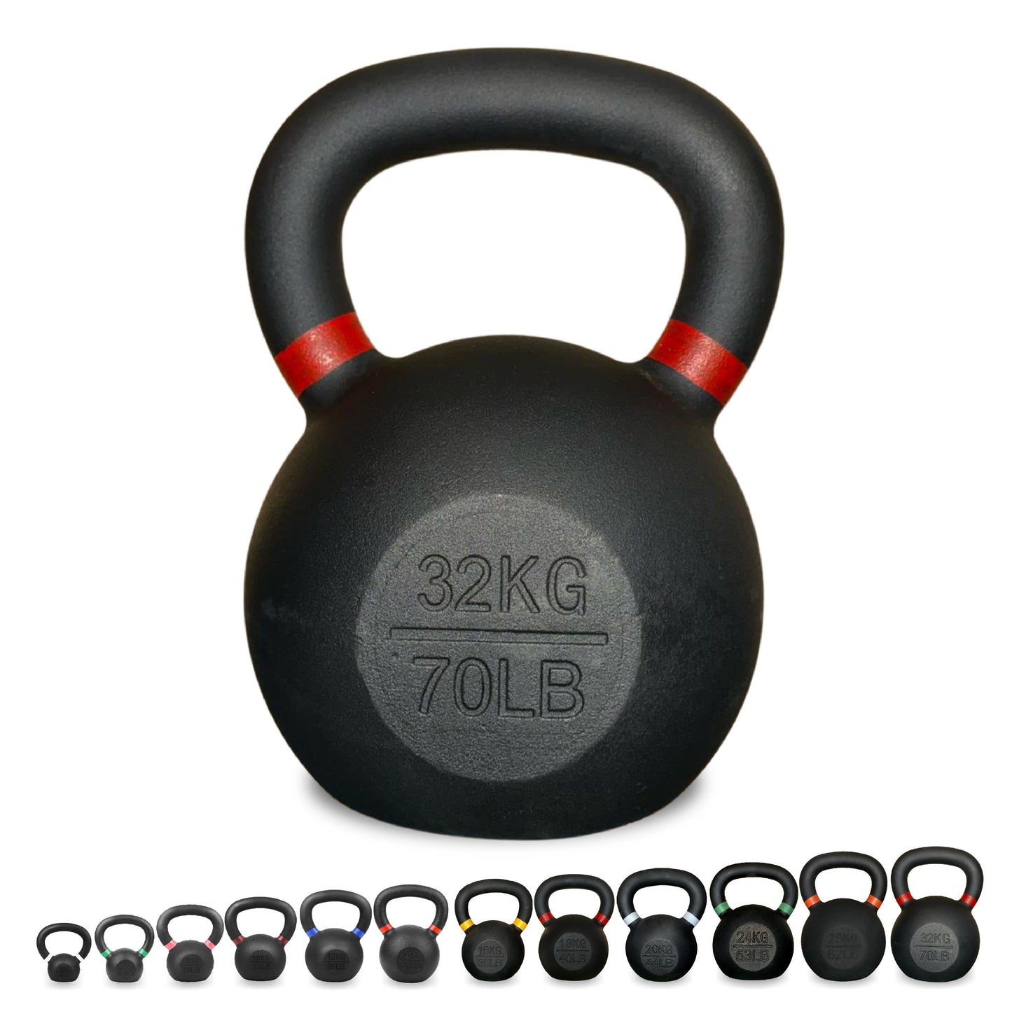 Premium Cast Iron Kettlebells – Solid Build, Smooth Grip & Rust-Proof Finish | Full-Body Training Tool for Strength, Power & Endurance | All Sizes & Sets Available