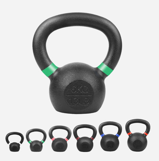 Premium Cast Iron Kettlebells – Solid Build, Smooth Grip & Rust-Proof Finish | Full-Body Training Tool for Strength, Power & Endurance | All Sizes & Sets Available