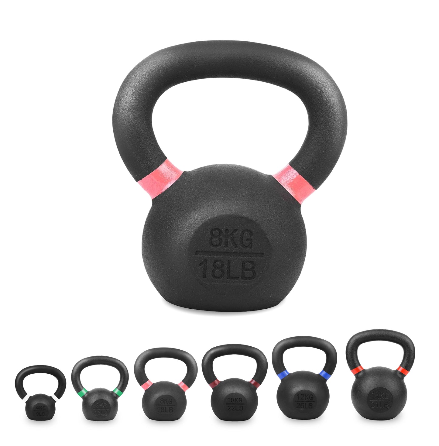 Premium Cast Iron Kettlebells – Solid Build, Smooth Grip & Rust-Proof Finish | Full-Body Training Tool for Strength, Power & Endurance | All Sizes & Sets Available
