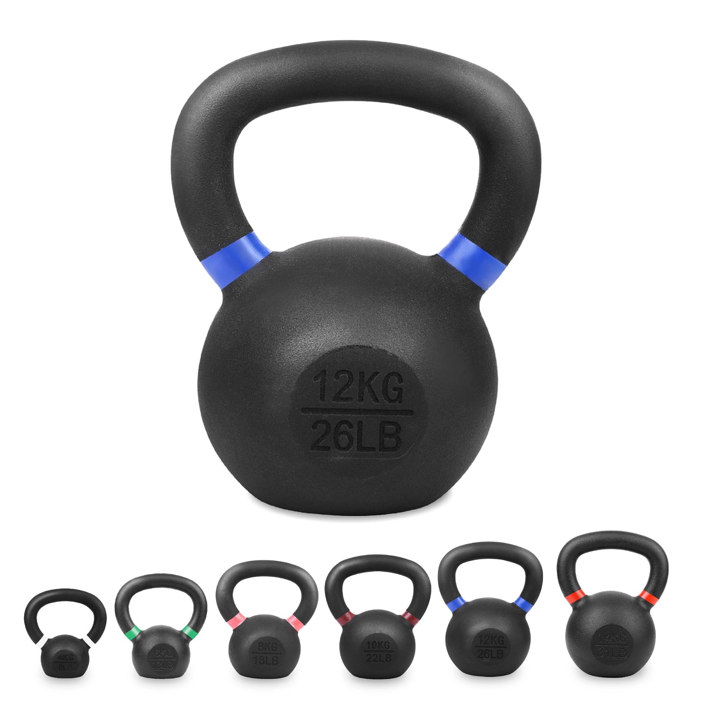 Premium Cast Iron Kettlebells – Solid Build, Smooth Grip & Rust-Proof Finish | Full-Body Training Tool for Strength, Power & Endurance | All Sizes & Sets Available