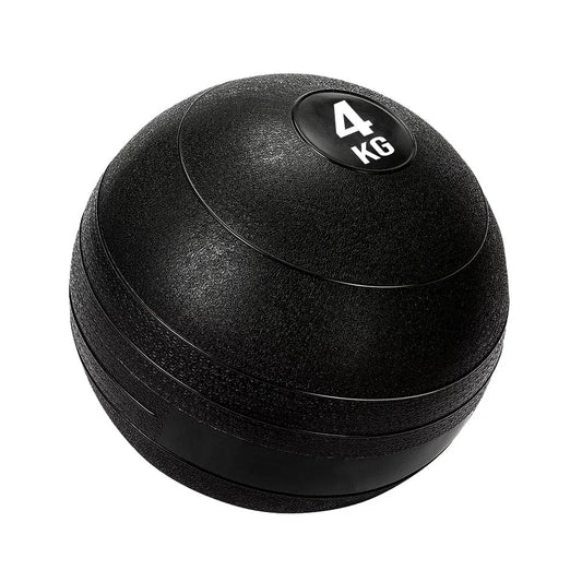 Black exercise ball with '4 KG' label on a white background