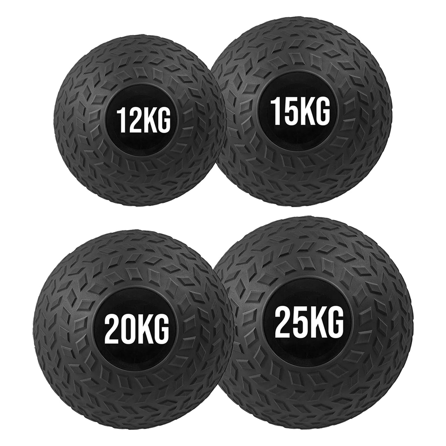 High-Impact Slam Balls 3KG–25KG – Treaded No-Bounce Rubber Power Balls for Strength, Core & Conditioning Workouts – Ideal for HIIT, CrossFit, Home & Gym Use