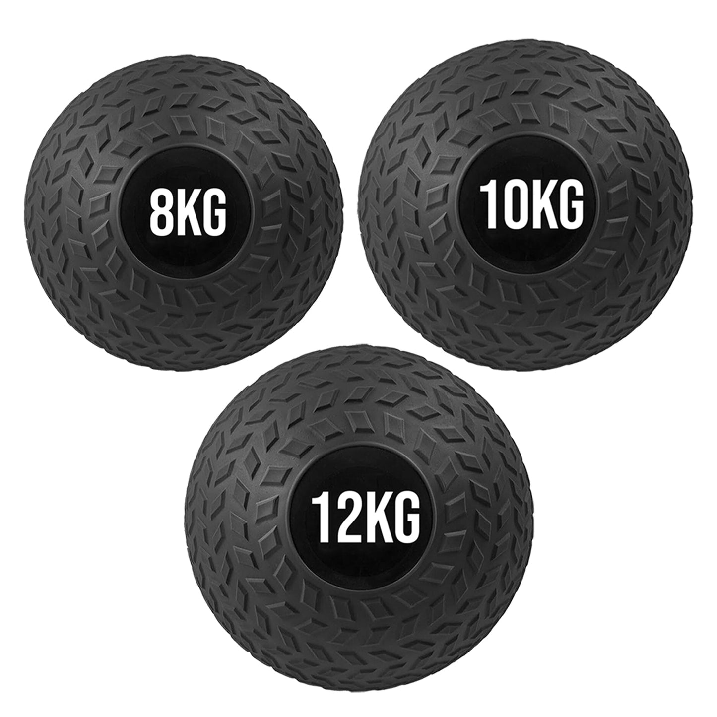 High-Impact Slam Balls 3KG–25KG – Treaded No-Bounce Rubber Power Balls for Strength, Core & Conditioning Workouts – Ideal for HIIT, CrossFit, Home & Gym Use