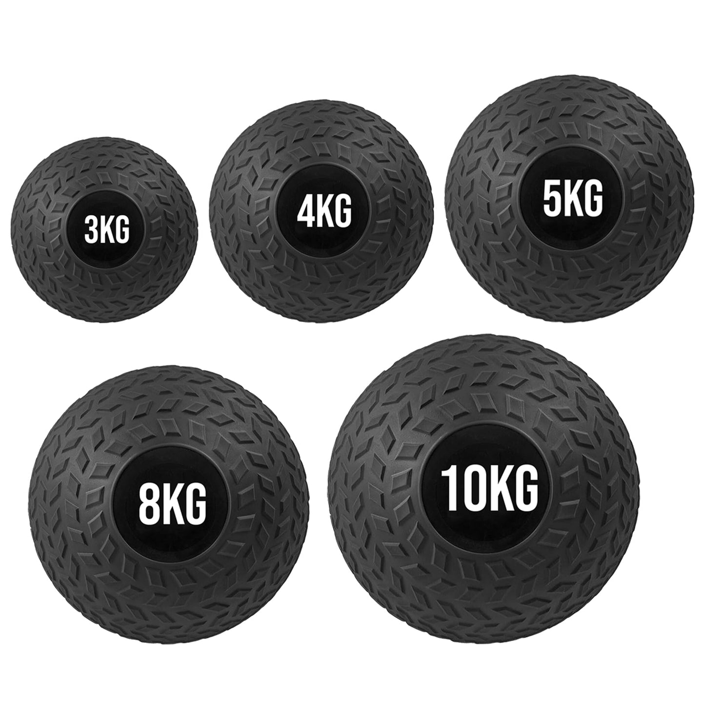 High-Impact Slam Balls 3KG–25KG – Treaded No-Bounce Rubber Power Balls for Strength, Core & Conditioning Workouts – Ideal for HIIT, CrossFit, Home & Gym Use