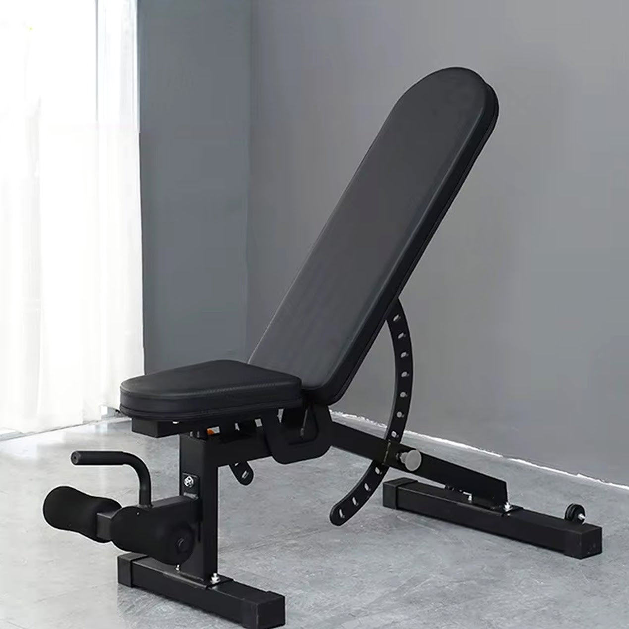 Foldable Commercial Weight Bench – 450kg Heavy-Duty Adjustable Bench with 9 Angles | Compact Full-Body Training Bench with Cushioned Support & Easy Storage