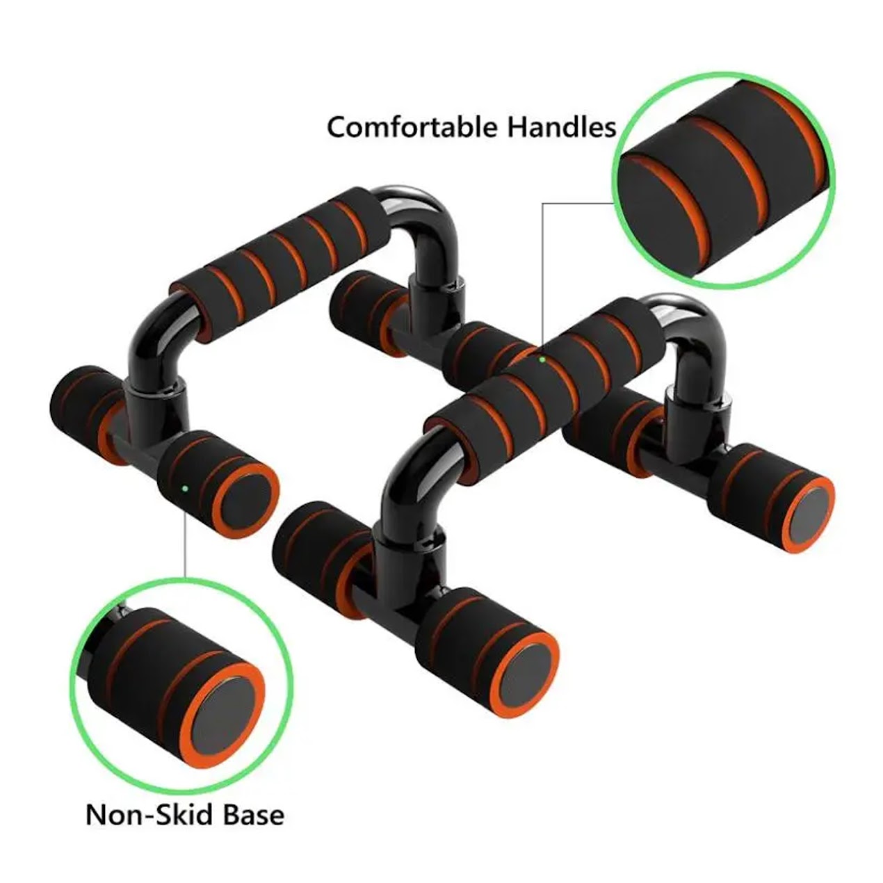 Maximise Upper Body Gains with Push-Up Bars – Anti-Slip, Wrist-Safe, Portable Design for Chest, Triceps & Shoulder Workouts – 8.66"x5.46"x4.33", 80kg Load