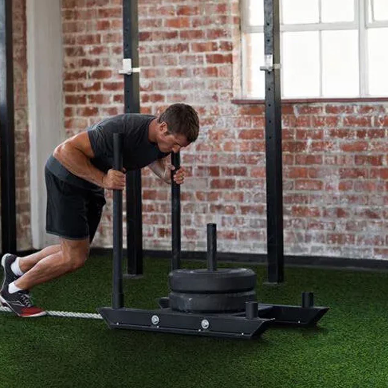 Transform Your Training with the 10.2m Sprint Track & Heavy-Duty Sledge – Elite Functional Fitness Combo for Sled Pushes, Speed Work & High-Impact Conditioning