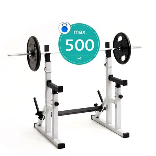 Multi-Function Squat & Bench Press Rack – 400kg Load, Dip Bars, Adjustable Steel Frame – Compact Strength Station for Home Gym & Studio Use