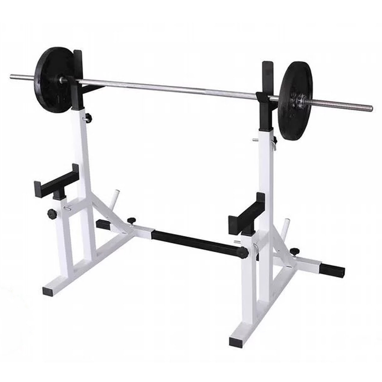 Multi-Function Squat & Bench Press Rack – 400kg Load, Dip Bars, Adjustable Steel Frame – Compact Strength Station for Home Gym & Studio Use