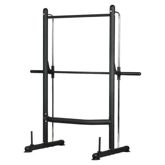Transform Your Home Workouts with Smith Machine Squat Rack – Adjustable Pull-Up Bar & All-in-One Strength Training Power Cage for Full-Body Conditioning