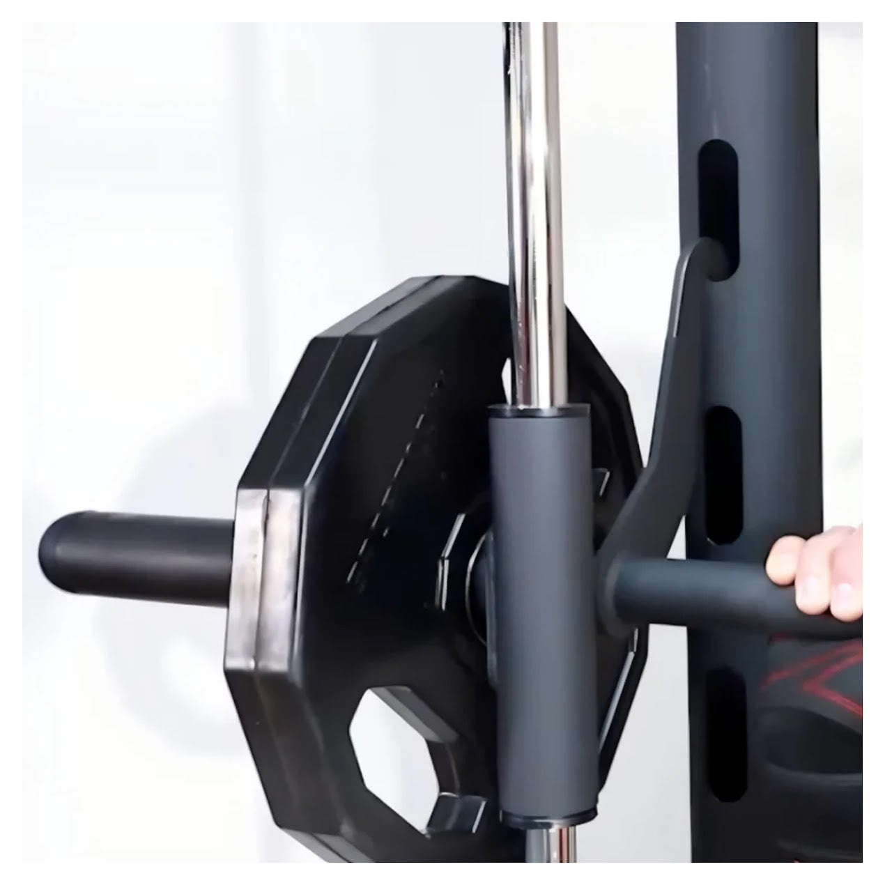 Transform Your Home Workouts with Smith Machine Squat Rack – Adjustable Pull-Up Bar & All-in-One Strength Training Power Cage for Full-Body Conditioning