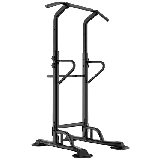Transform Your Home Gym with This Adjustable Pull-Up & Dip Station | Multifunctional Power Tower, 180–212cm Height, 120kg Capacity, Steel Frame Design