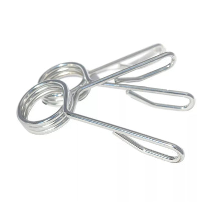 Heavy-Duty Olympic 2" Spring Collars (Pair) – Secure Chrome-Plated Barbell Clips for 50mm Olympic Bars | Easy Locking & Quick Transitions for Safe Lifting