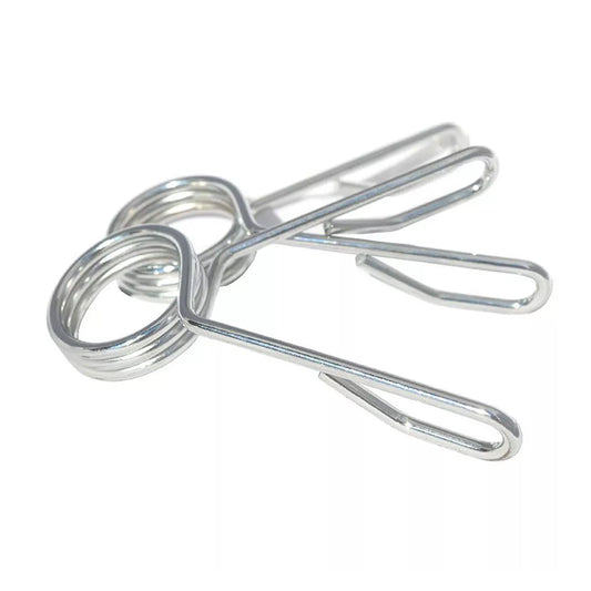 Heavy-Duty Olympic 2" Spring Collars (Pair) – Secure Chrome-Plated Barbell Clips for 50mm Olympic Bars | Easy Locking & Quick Transitions for Safe Lifting