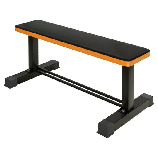 Transform Home Workouts with Flat Weight Bench | 500kg Capacity | Dumbbell Rack Included | 106x26x48cm Steel Frame | Ideal for Presses & Strength Training