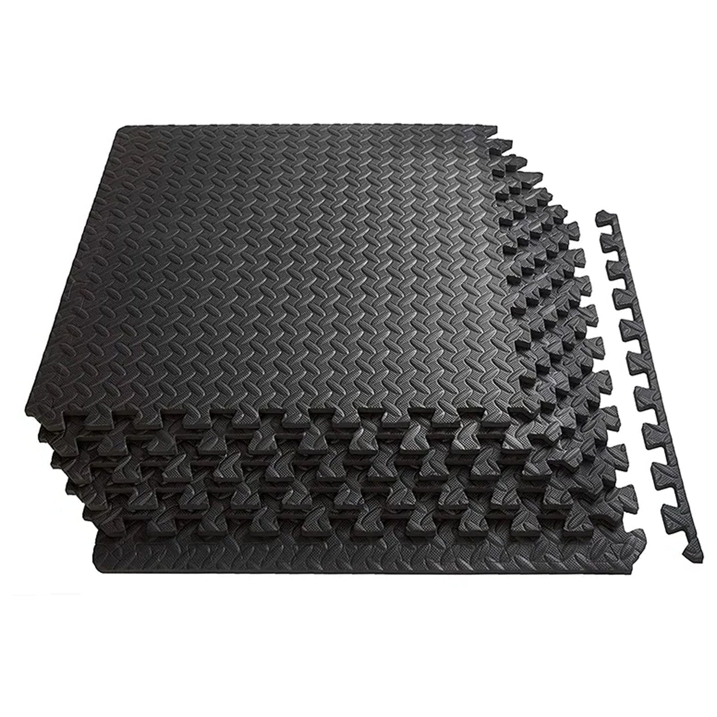 Heavy-Duty EVA Foam Interlocking Puzzle Mats | 10mm Non-Slip Gym Flooring Tiles | Shock-Absorbing Rubber Surface for Home, Garage, Studio & Fitness Areas