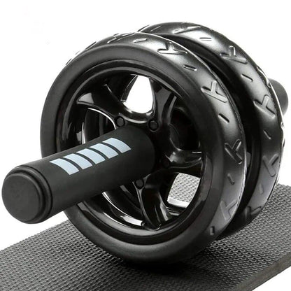 Double-Wheel Ab Roller with Thick Knee Pad | 3.2-Inch Core Trainer for Abs, Arms & Shoulders | 500lbs Capacity | Home & Gym Workout Equipment for All Levels
