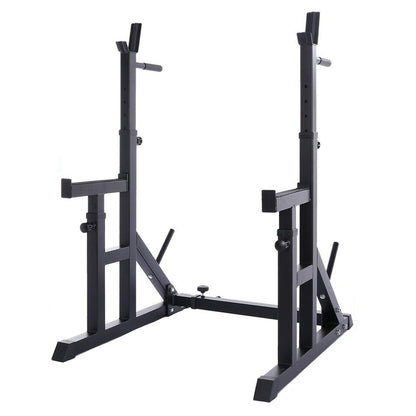 Multi-Function Squat & Bench Press Rack – 400kg Load, Dip Bars, Adjustable Steel Frame – Compact Strength Station for Home Gym & Studio Use
