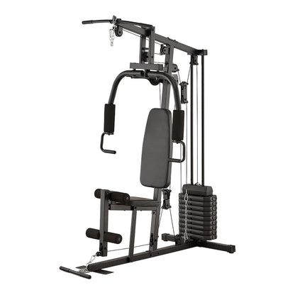 Compact Multi Gym for Full-Body Home Workouts – 45kg (Black) or 66kg (Red) Weight Stack, Heavy-Duty Steel Frame, Multi-Exercise Station for Total Strength Training