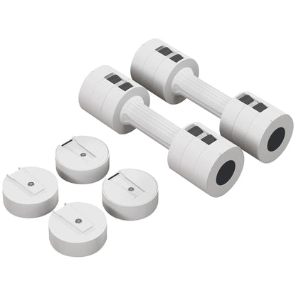 Compact Adjustable Dumbbells – 3‑in‑1 Design, 2×2.5 to 2×10 kg – Ideal for Strength Training & Small-Space Home Gyms
