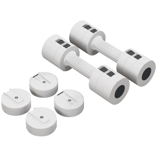 Compact Adjustable Dumbbells – 3‑in‑1 Design, 2×2.5 to 2×10 kg – Ideal for Strength Training & Small-Space Home Gyms