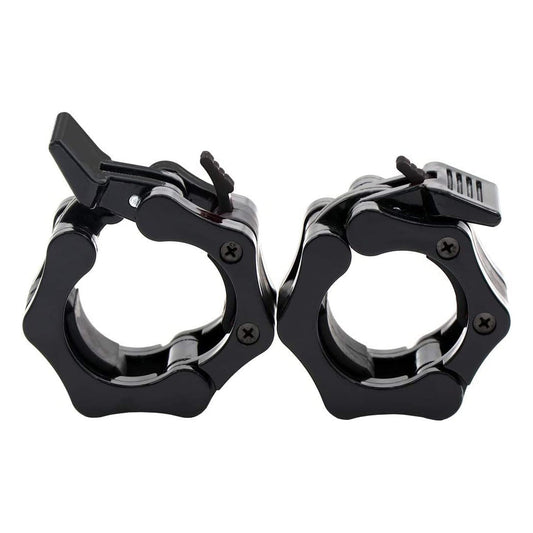 2" Olympic Barbell Collars – Quick-Lock Clips (Pair) for Secure, Heavy-Duty Grip on 50mm Bars | Fast Release Clamps for Weightlifting, CrossFit & Gym Training