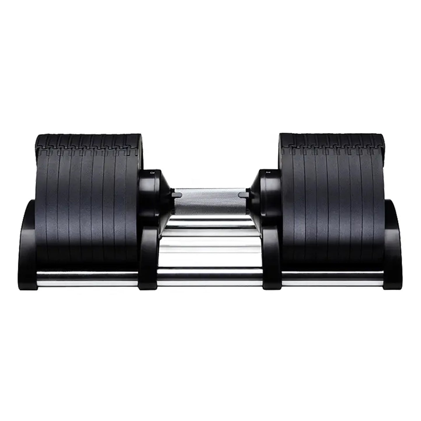 Smooth Dial Adjustable Round Dumbbells – Steel Build, Anti‑Slip Handle, 24–45 kg Free Weights for Home Gym Strength Training in Compact Spaces