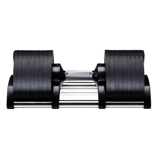 Smooth Dial Adjustable Round Dumbbells – Steel Build, Anti‑Slip Handle, 24–45 kg Free Weights for Home Gym Strength Training in Compact Spaces