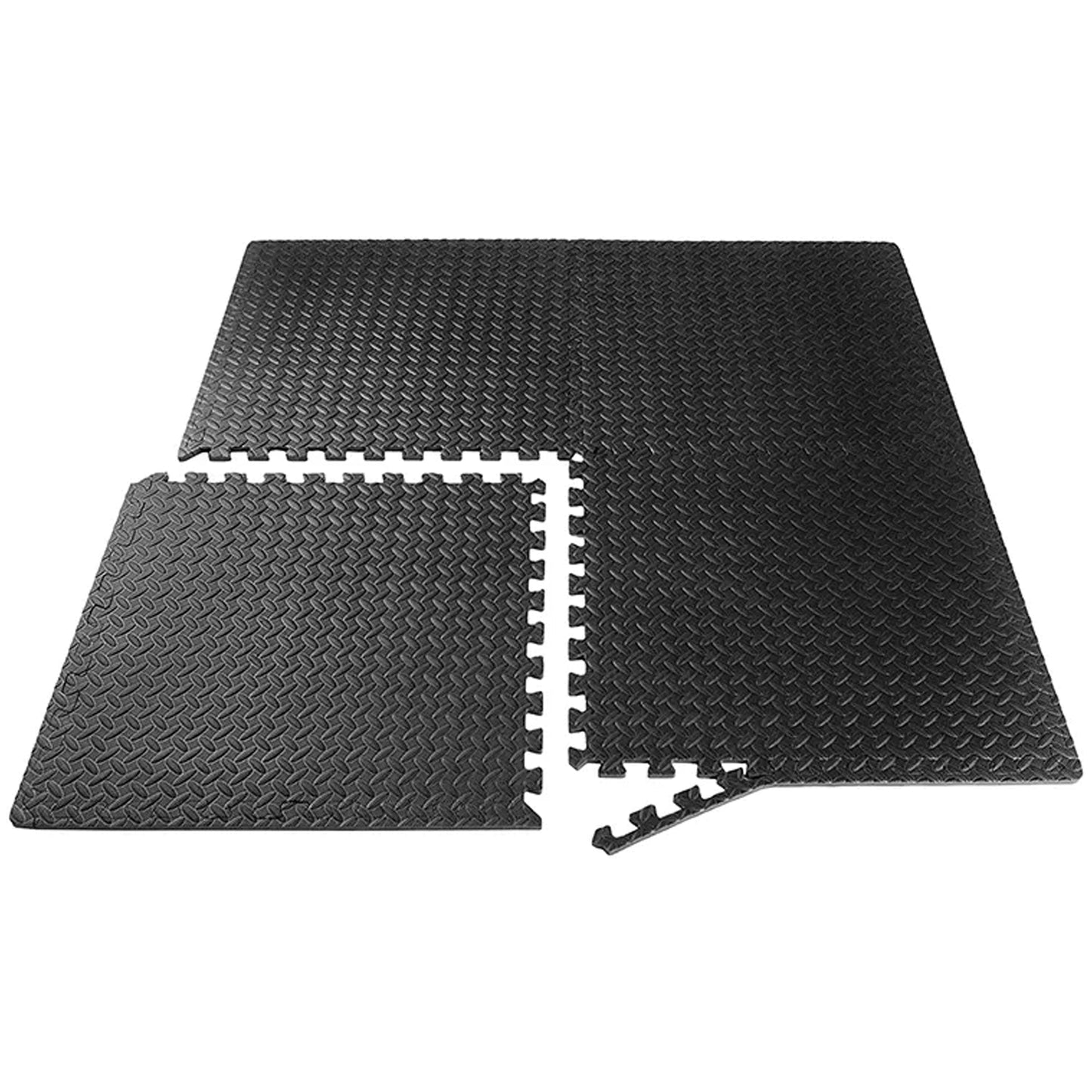 Heavy-Duty EVA Foam Interlocking Puzzle Mats | 10mm Non-Slip Gym Flooring Tiles | Shock-Absorbing Rubber Surface for Home, Garage, Studio & Fitness Areas