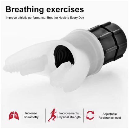 Portable Lung Trainer for Enhanced Breathing -- Boost Stamina, Endurance & Respiratory Health with Breath Trainer | Adjustable Resistance for Athletes, Singers, & Recovery Use