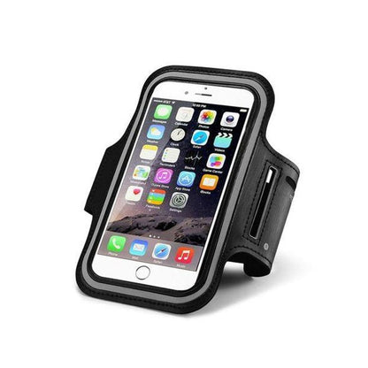 Waterproof Sports Armband for Phones up to 7.0” | Reflective Running Phone Holder with Adjustable Strap, Sweat-Resistant, Touchscreen Access & Elastic Fit