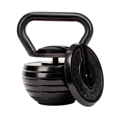 18kg Multi-Weight Adjustable Kettlebell – Compact Set (3.4kg to 18kg) with Quick-Lock for Home Workouts, Full-Body Strength & Endurance Training