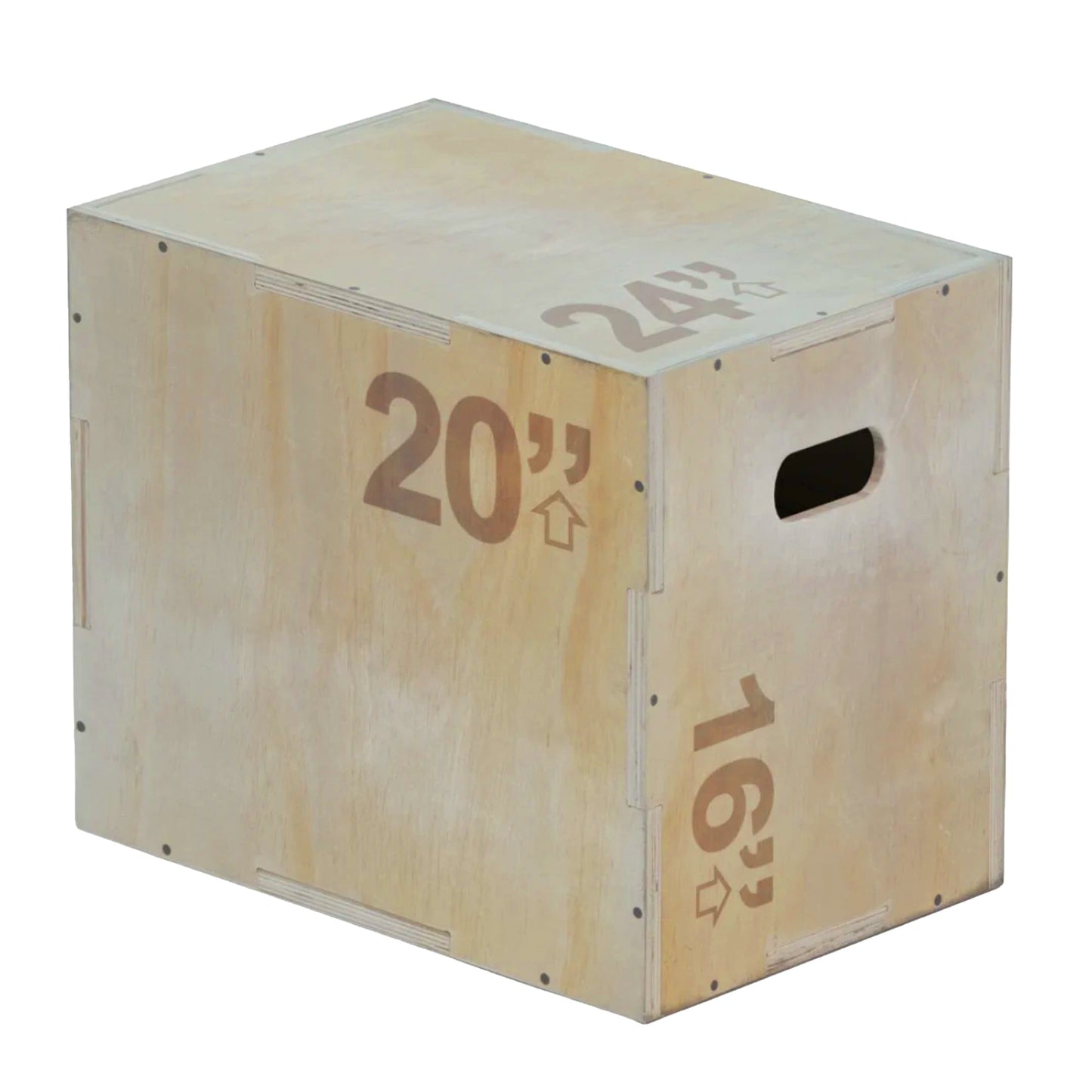Enhanced Wooden Plyo Box – 3-in-1 Multi-Height Step (14", 16", 20", 24") – Durable Agility Platform for CrossFit, Strength & Home Gym Workouts