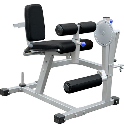 Transform Leg Workouts with Adjustable Curl & Extension Machine | Dual-Use Strength Trainer for Quads & Hamstrings | Heavy Steel Frame | Optional Weight Set