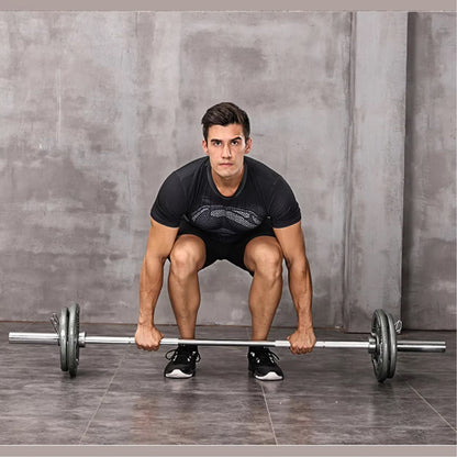 Versatile Olympic 2" Barbell in 4ft, 5ft, 6ft & 7ft Lengths – Premium Powerlifting Bar with Spring Collars for Squat, Deadlift, Bench Press & Strength Training