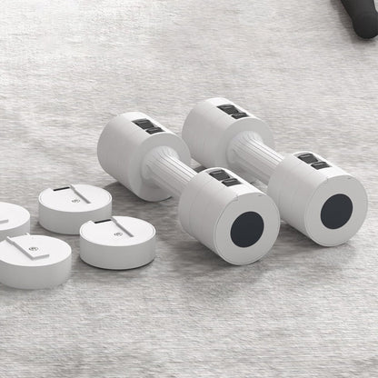 Compact Adjustable Dumbbells – 3‑in‑1 Design, 2×2.5 to 2×10 kg – Ideal for Strength Training & Small-Space Home Gyms