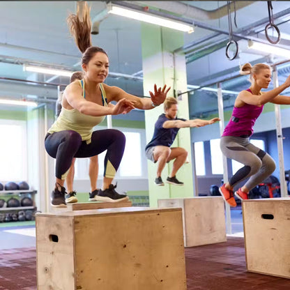 Enhanced Wooden Plyo Box – 3-in-1 Multi-Height Step (14", 16", 20", 24") – Durable Agility Platform for CrossFit, Strength & Home Gym Workouts