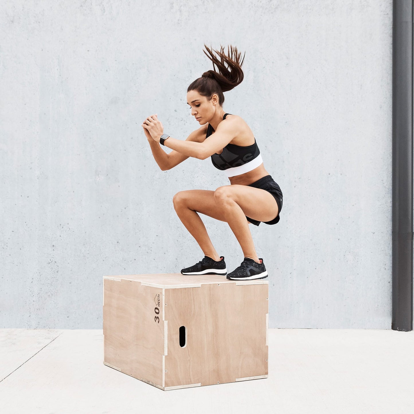 Enhanced Wooden Plyo Box – 3-in-1 Multi-Height Step (14", 16", 20", 24") – Durable Agility Platform for CrossFit, Strength & Home Gym Workouts