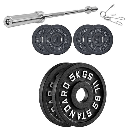 Enhance Your Workouts with Cast Iron Weight Plates – Rugged Discs for Barbells, Dumbbells & Machines | Singles, Pairs & Sets | 1.25kg to 25kg for Gym & Home Use