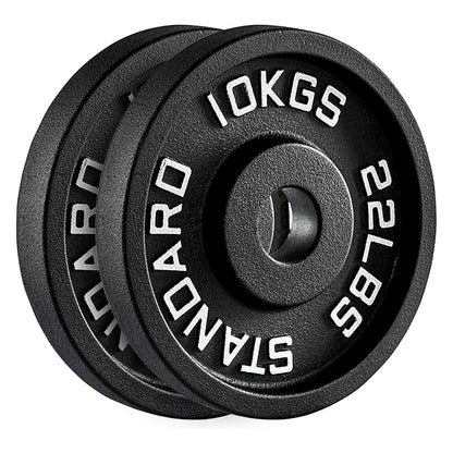 Enhance Your Workouts with Cast Iron Weight Plates – Rugged Discs for Barbells, Dumbbells & Machines | Singles, Pairs & Sets | 1.25kg to 25kg for Gym & Home Use