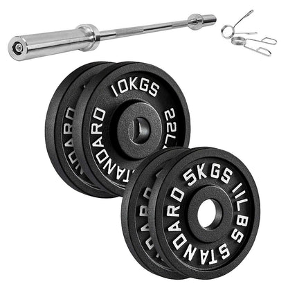 Enhance Your Workouts with Cast Iron Weight Plates – Rugged Discs for Barbells, Dumbbells & Machines | Singles, Pairs & Sets | 1.25kg to 25kg for Gym & Home Use