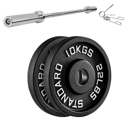Enhance Your Workouts with Cast Iron Weight Plates – Rugged Discs for Barbells, Dumbbells & Machines | Singles, Pairs & Sets | 1.25kg to 25kg for Gym & Home Use