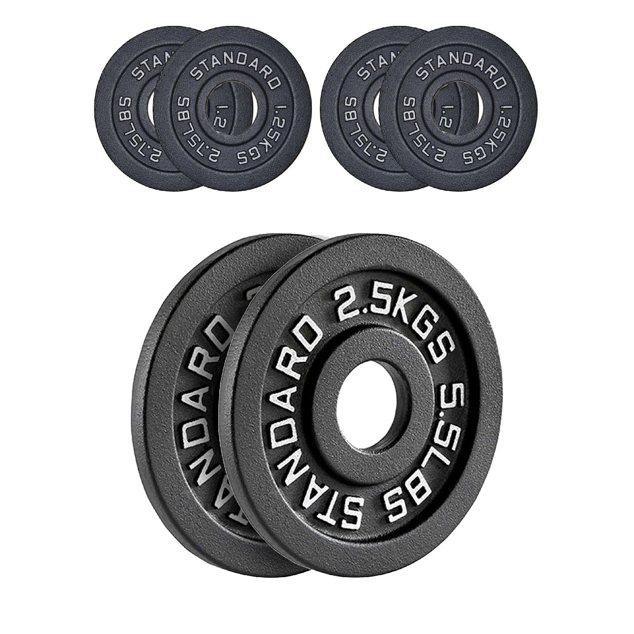 Enhance Your Workouts with Cast Iron Weight Plates – Rugged Discs for Barbells, Dumbbells & Machines | Singles, Pairs & Sets | 1.25kg to 25kg for Gym & Home Use