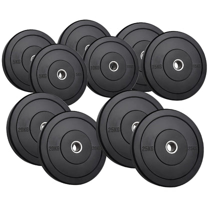 High-Performance Bumper Plates 5KG to 25KG for Olympic Lifting CrossFit and Strength Training Available in Singles Pairs or Sets Fits All 2 Inch Olympic Barbells