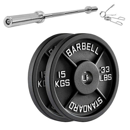 Enhance Your Workouts with Cast Iron Weight Plates – Rugged Discs for Barbells, Dumbbells & Machines | Singles, Pairs & Sets | 1.25kg to 25kg for Gym & Home Use