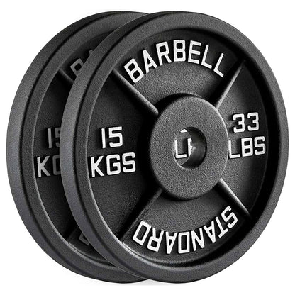 Enhance Your Workouts with Cast Iron Weight Plates – Rugged Discs for Barbells, Dumbbells & Machines | Singles, Pairs & Sets | 1.25kg to 25kg for Gym & Home Use