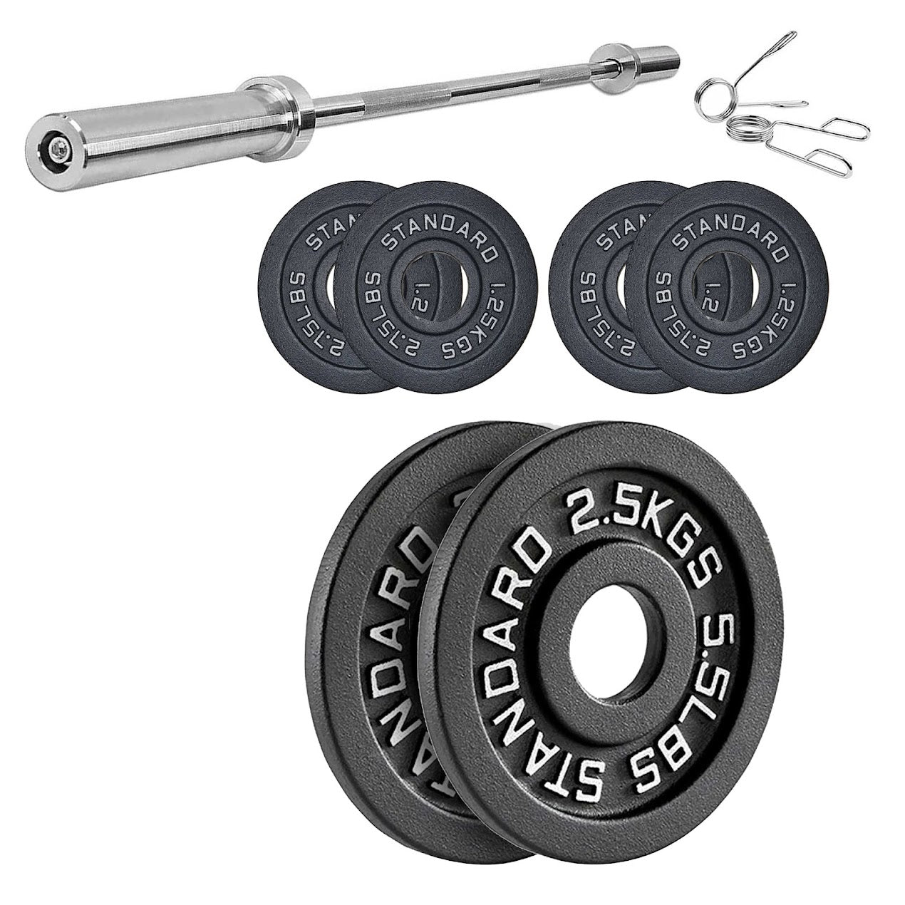 Enhance Your Workouts with Cast Iron Weight Plates – Rugged Discs for Barbells, Dumbbells & Machines | Singles, Pairs & Sets | 1.25kg to 25kg for Gym & Home Use